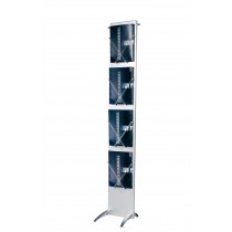 Flyer Rack met Magic Spacers en brochures, Zip voet